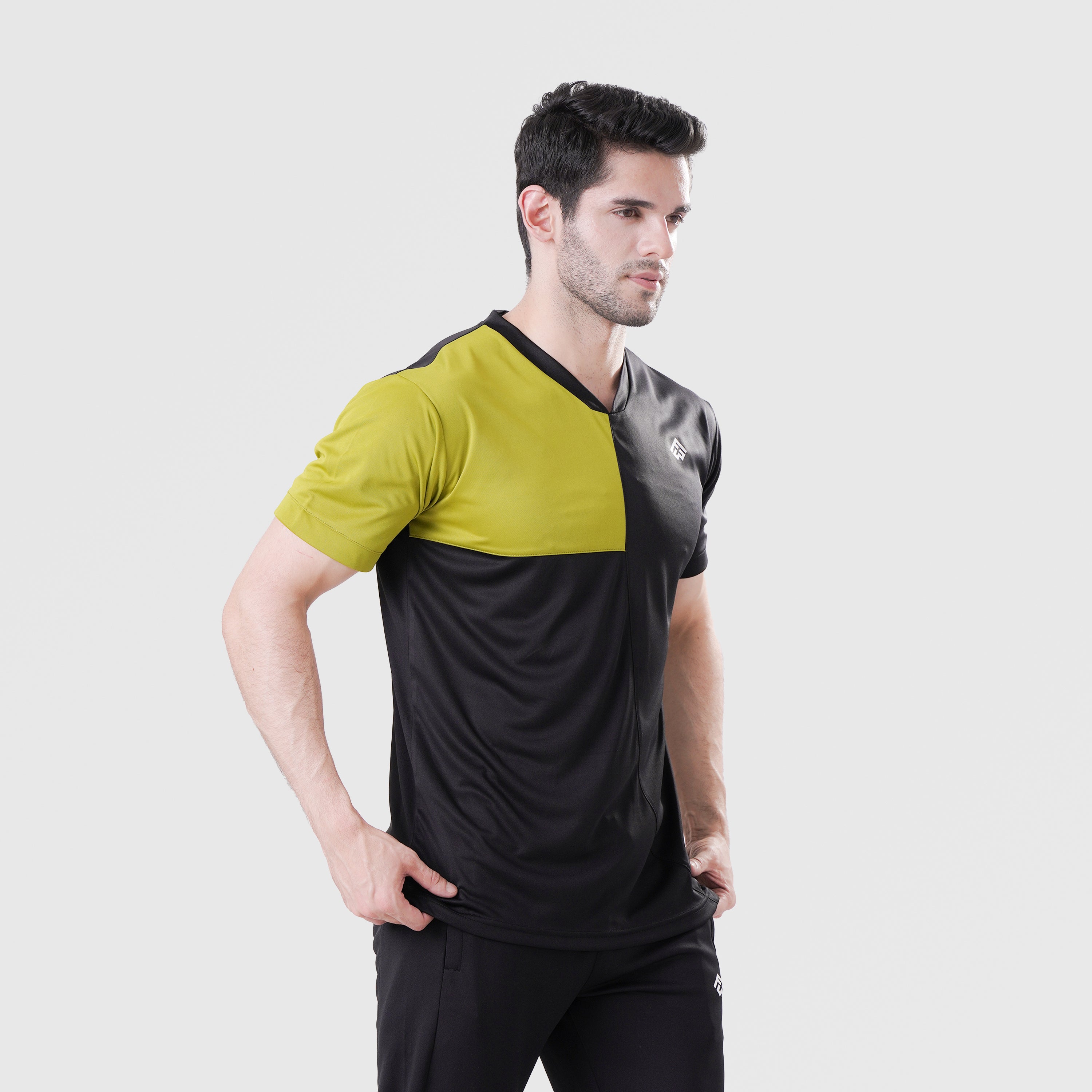 Fibr-Turbo Shirt BLACK/PEA GREEN