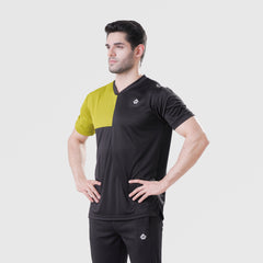 Fibr-Turbo Shirt BLACK/PEA GREEN