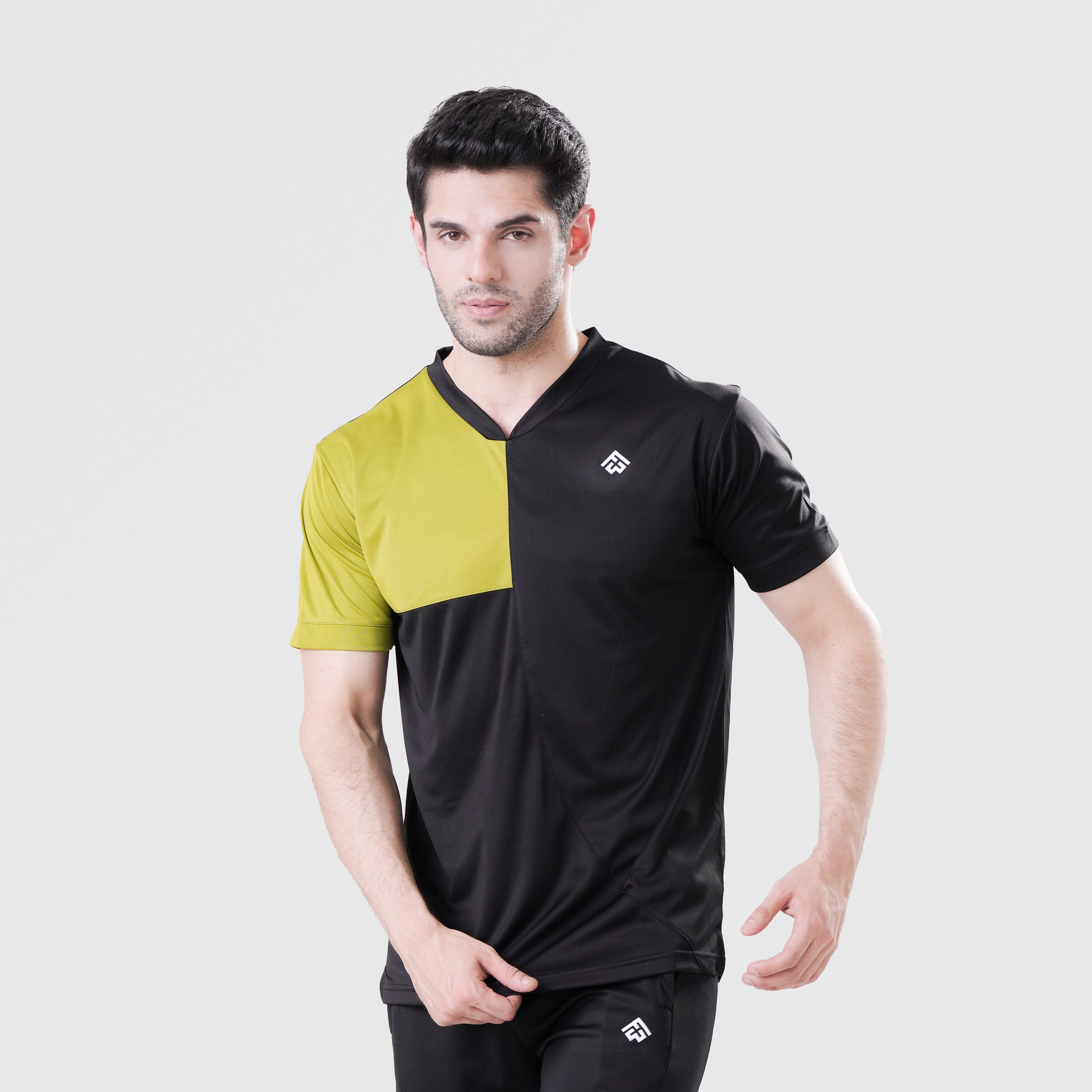 Fibr-Turbo Shirt BLACK/PEA GREEN