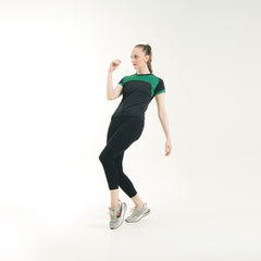 FibR - Color Block Top Green Black