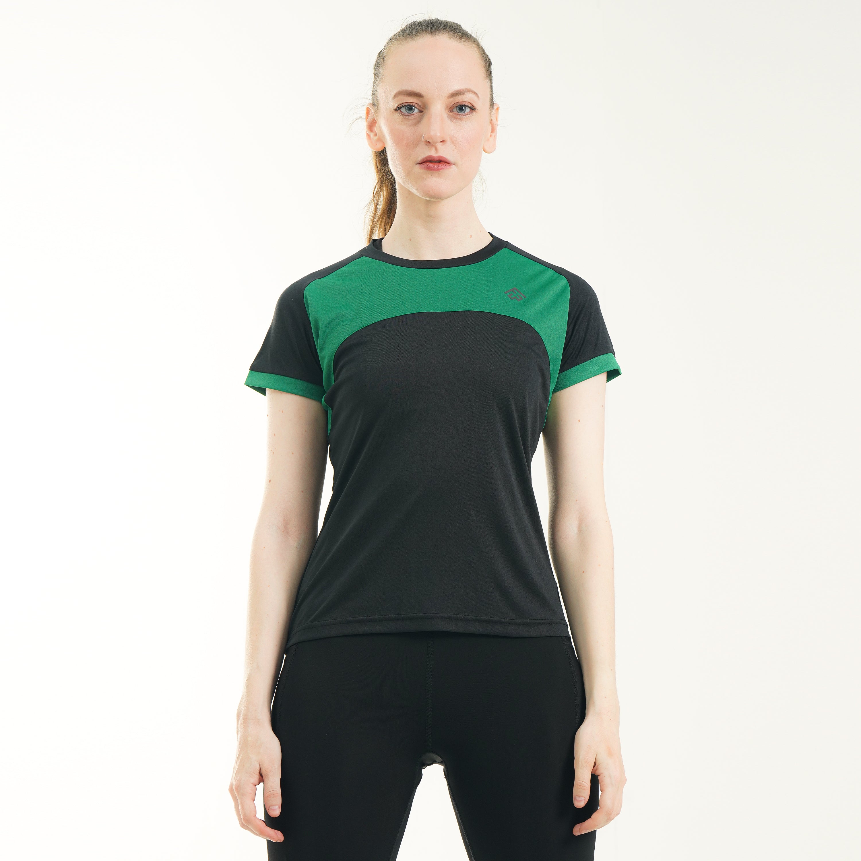 FibR - Color Block Top Green Black