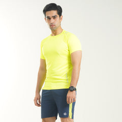 Fibr -Power Tee -  Neon Yellow