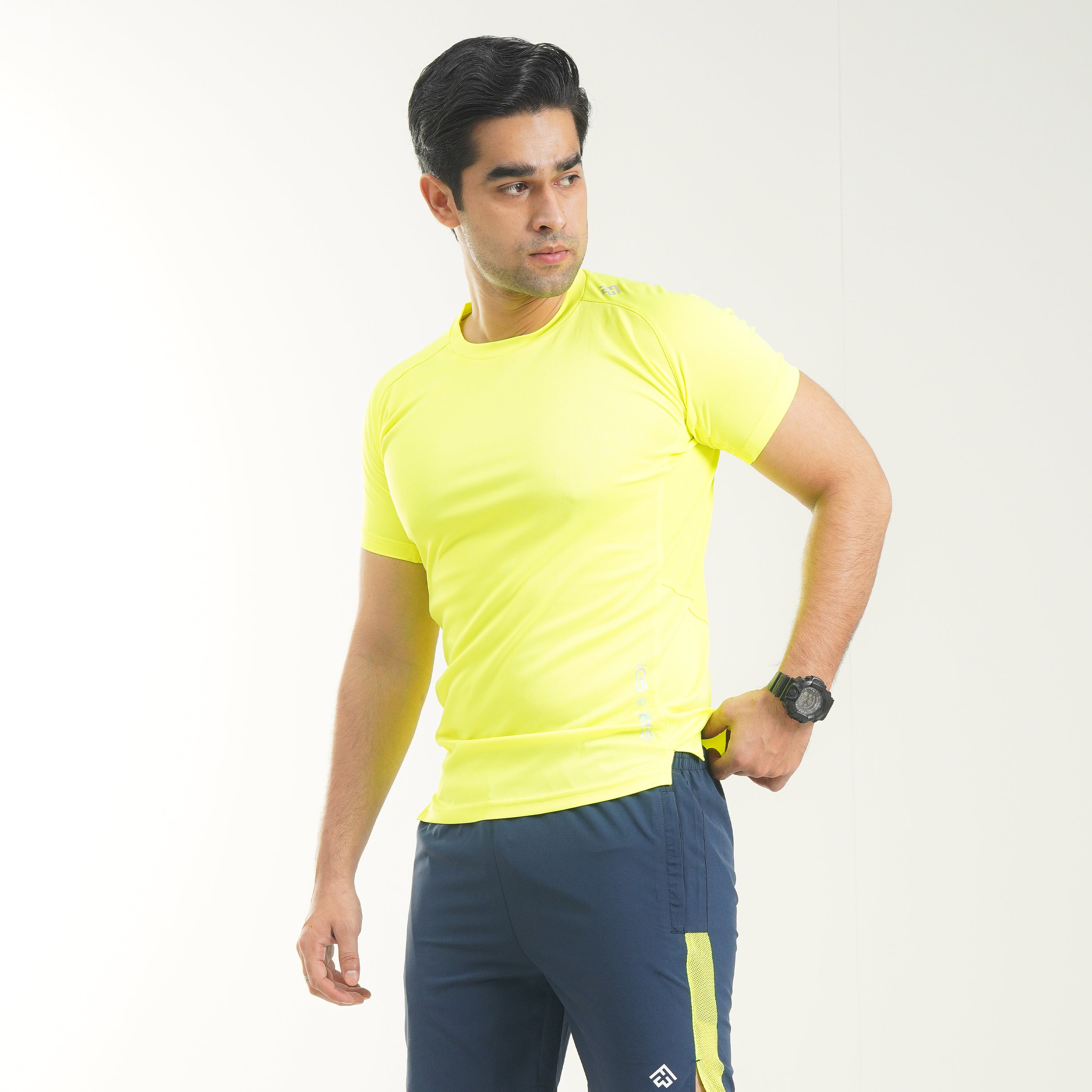 Fibr -Power Tee -  Neon Yellow