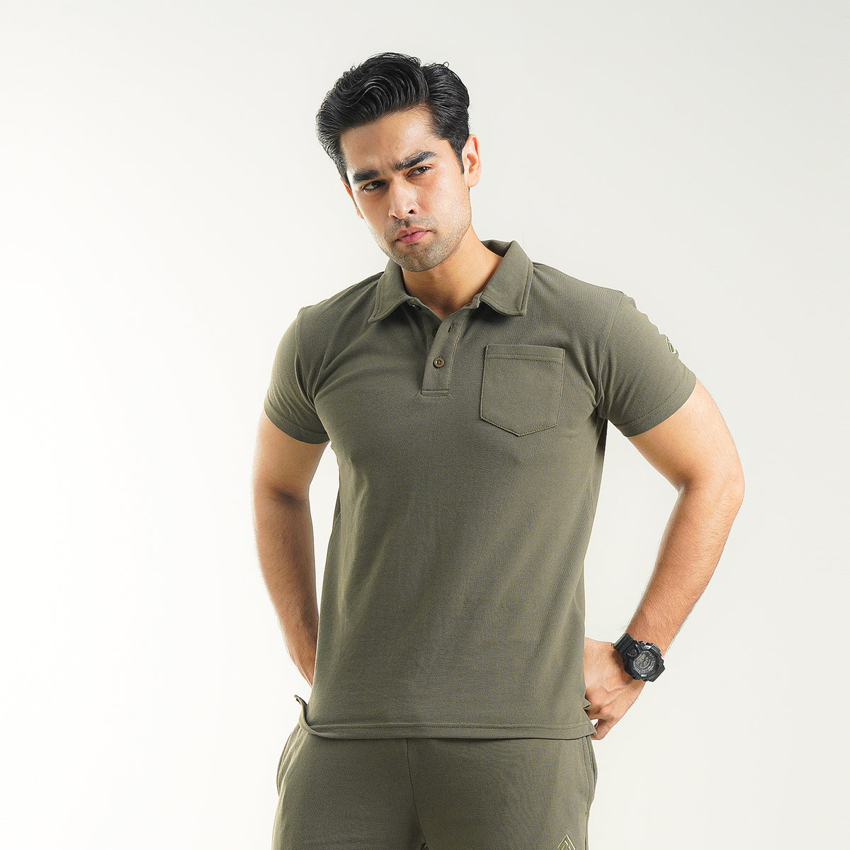 Fibr - Day to day Polo (Olive Green)