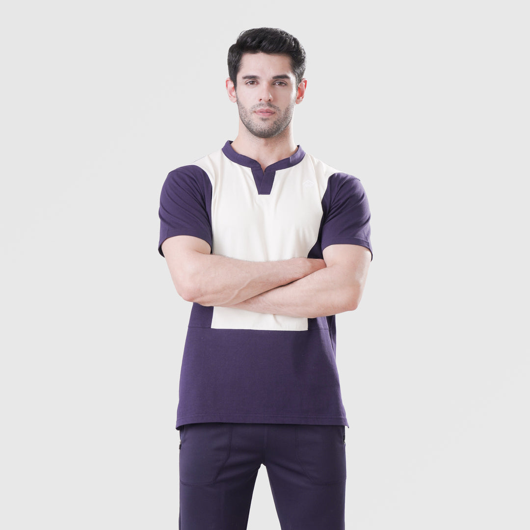 Fibr-Dapper Shirt NAVY/OFFWHITE