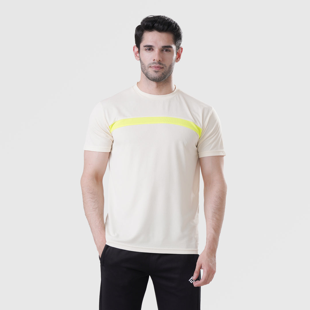 Fibr-Classic Shirt OFFWHITE/NEON YELLOW
