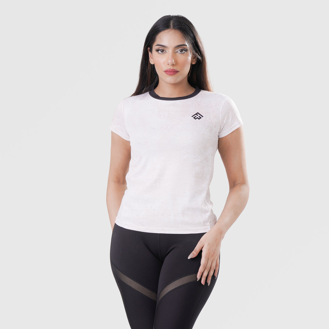 Fibr- Performance Pro Shirt IVORY AND BEIGE OMBRE
